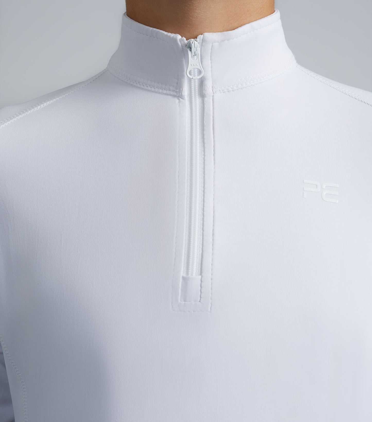 Premier Equine Junior Ombretta Technical Riding Top White