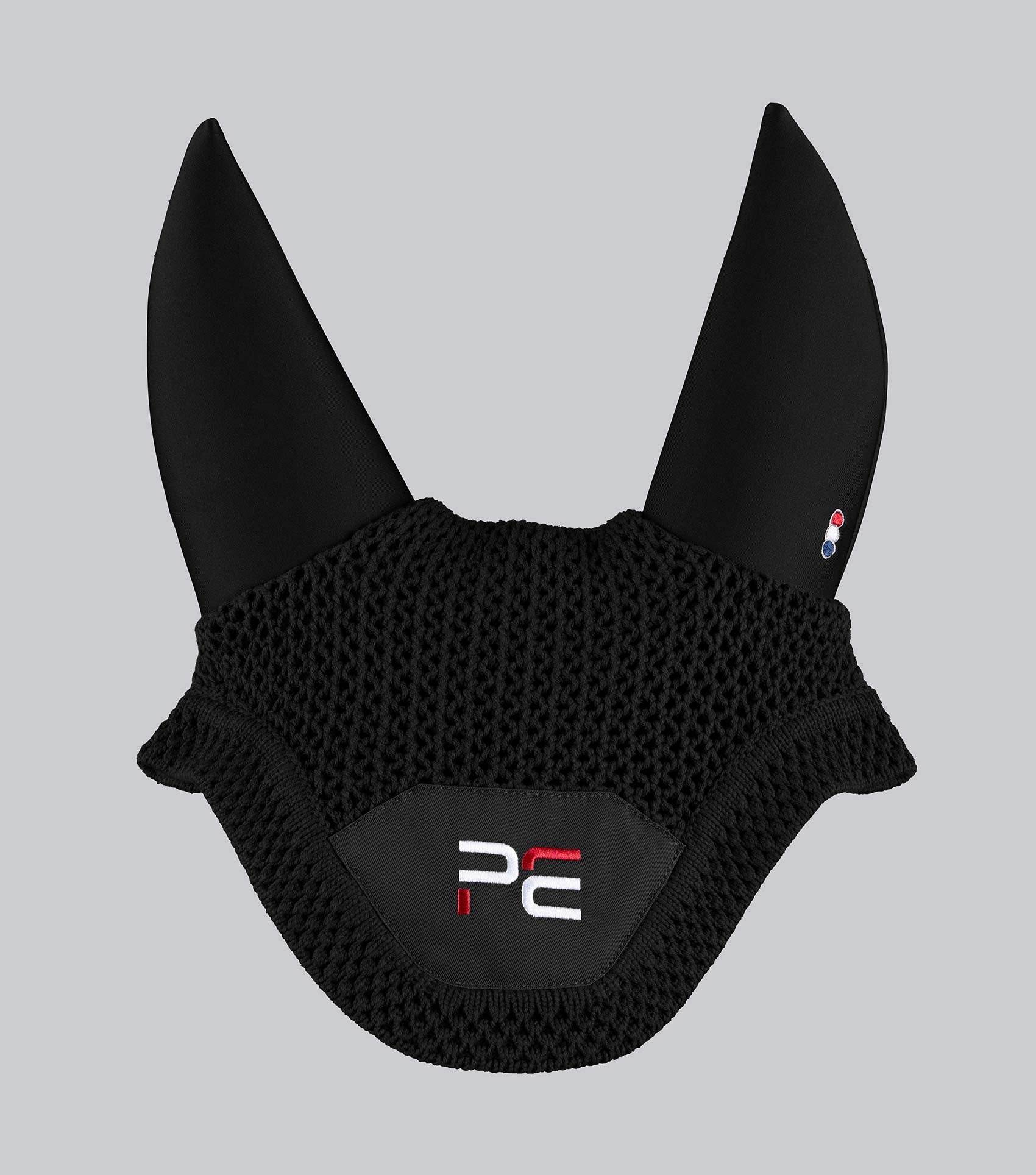 Premier Equine PE Acoustic Ear Bonnet Black - N P Equestrian & Pet Supplies Ltd 