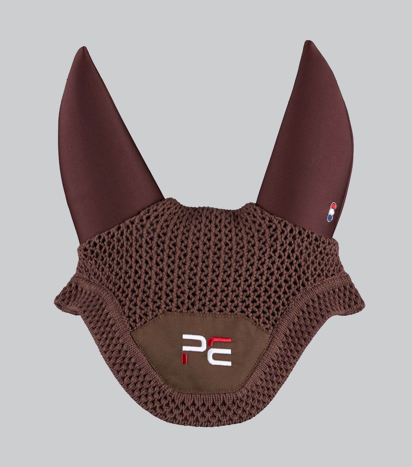Premier Equine PE Acoustic Ear Bonnet Brown - N P Equestrian & Pet Supplies Ltd 