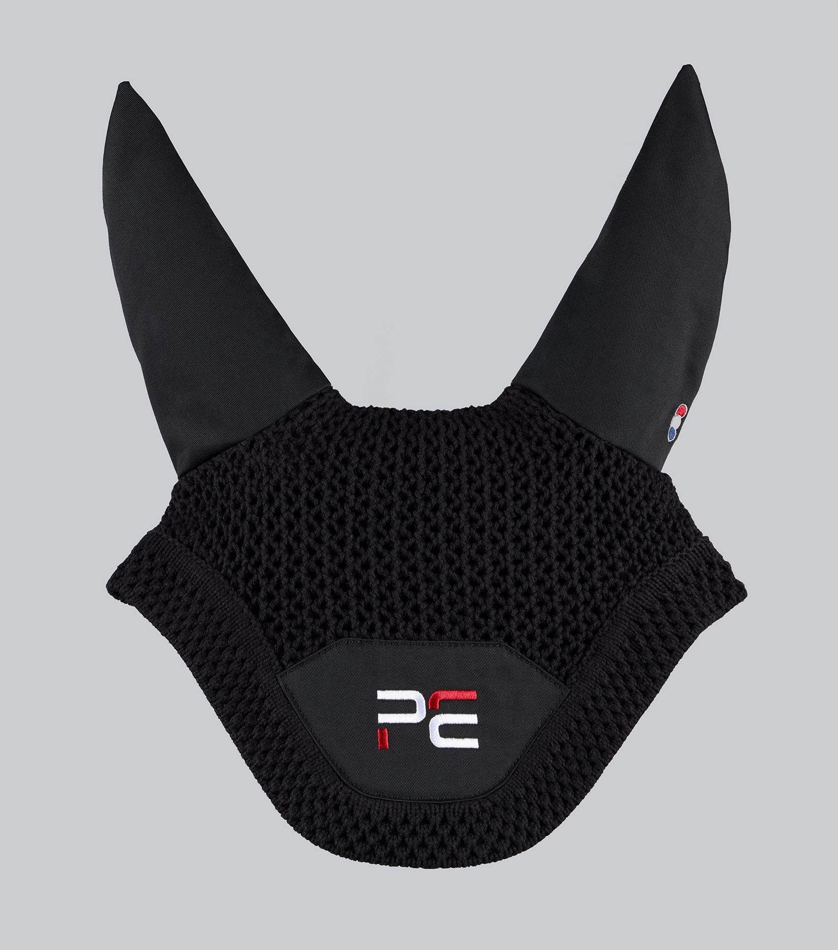 Premier Equine PE Sport Ear Bonnet Black - N P Equestrian & Pet Supplies Ltd 