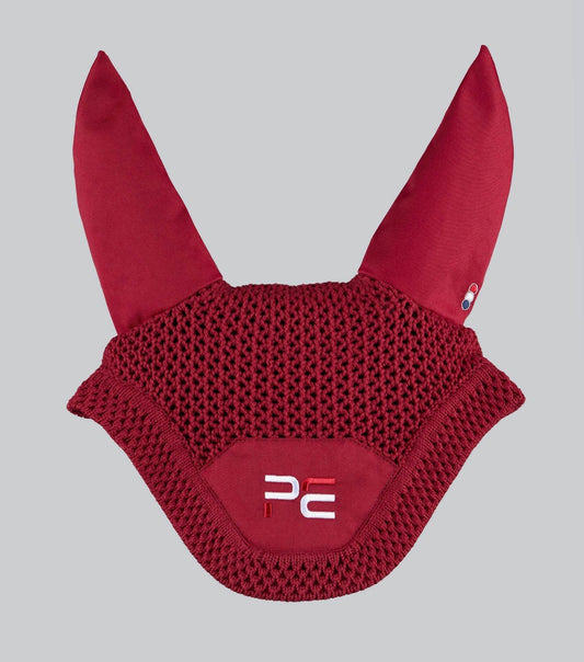 Premier Equine PE Sport Ear Bonnet Burgundy - N P Equestrian & Pet Supplies Ltd 