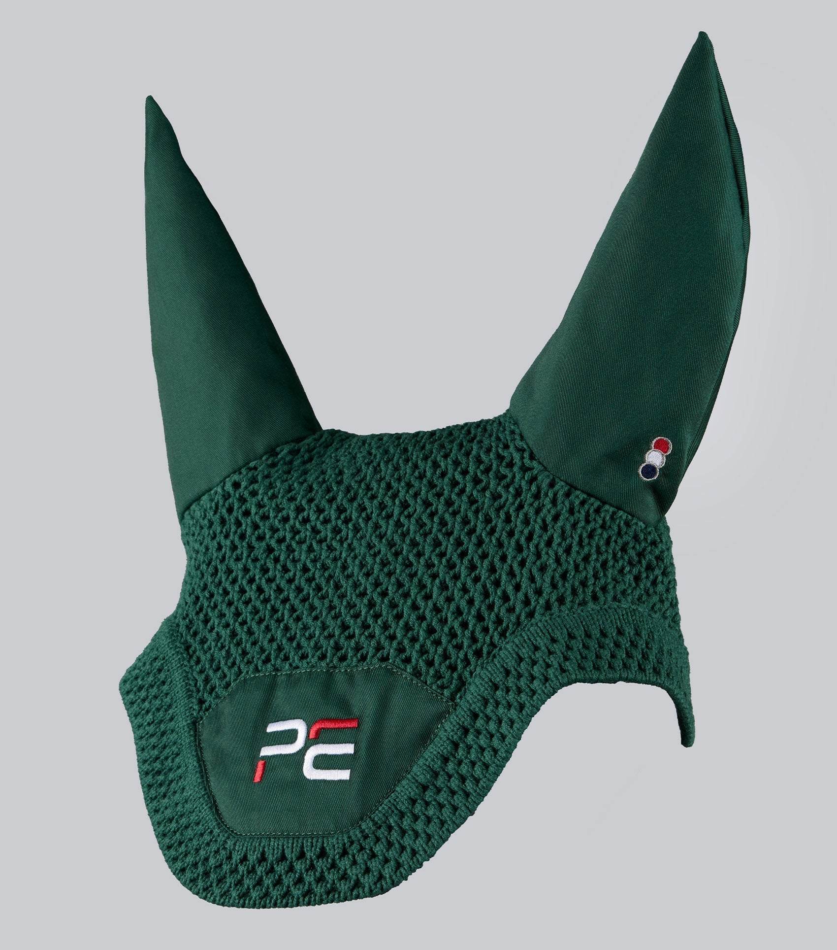 Premier Equine PE Sport Ear Bonnet Olive - N P Equestrian & Pet Supplies Ltd 
