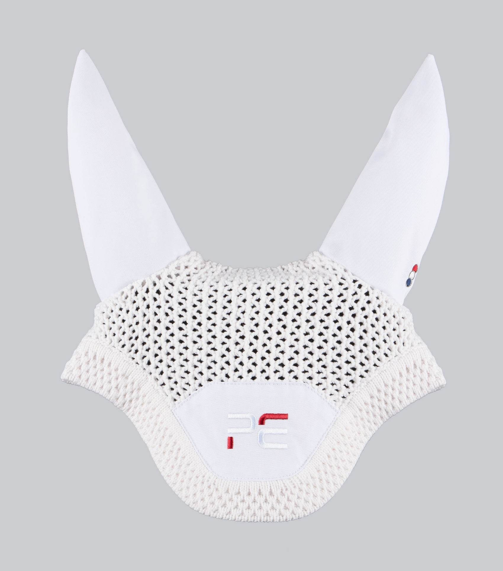 Premier Equine PE Sport Ear Bonnet White - N P Equestrian & Pet Supplies Ltd 