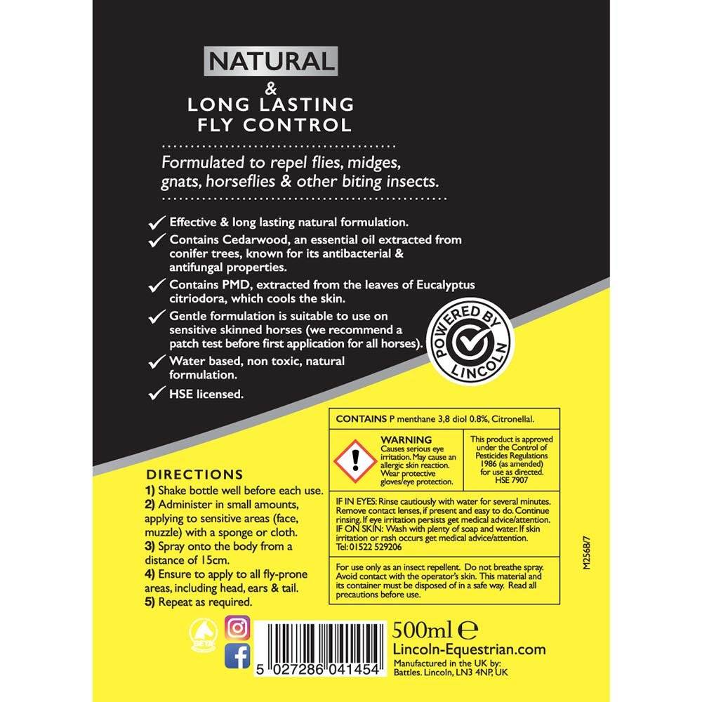 Lincoln Natural Fly Repellent - N P Equestrian & Pet Supplies Ltd 