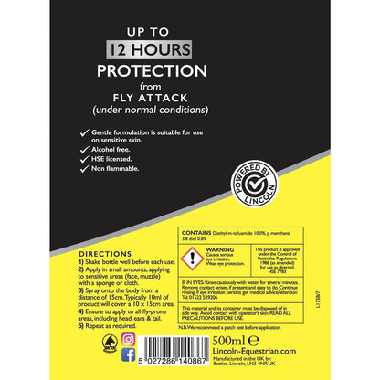 Lincoln Water Based Fly Repellent - N P Equestrian & Pet Supplies Ltd 