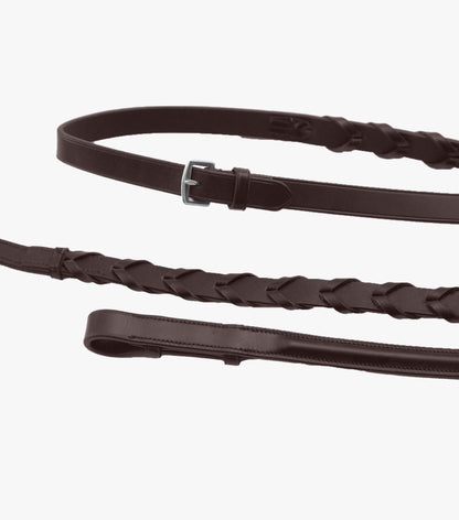Premier Equine Pietro Laced Reins - N P Equestrian & Pet Supplies Ltd 