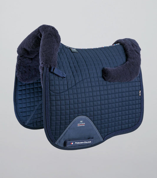 Premier Equine Pony Close Contact Merino Wool Half Lined European Dressage Square Navy/Navy Wool