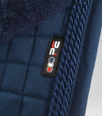 Premier Equine Pony Close Contact Merino Wool Half Lined European Dressage Square Navy/Navy Wool