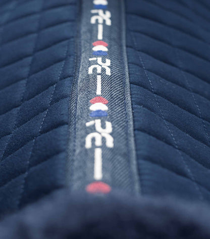 Premier Equine Pony Close Contact Merino Wool Half Lined European Dressage Square Navy/Navy Wool