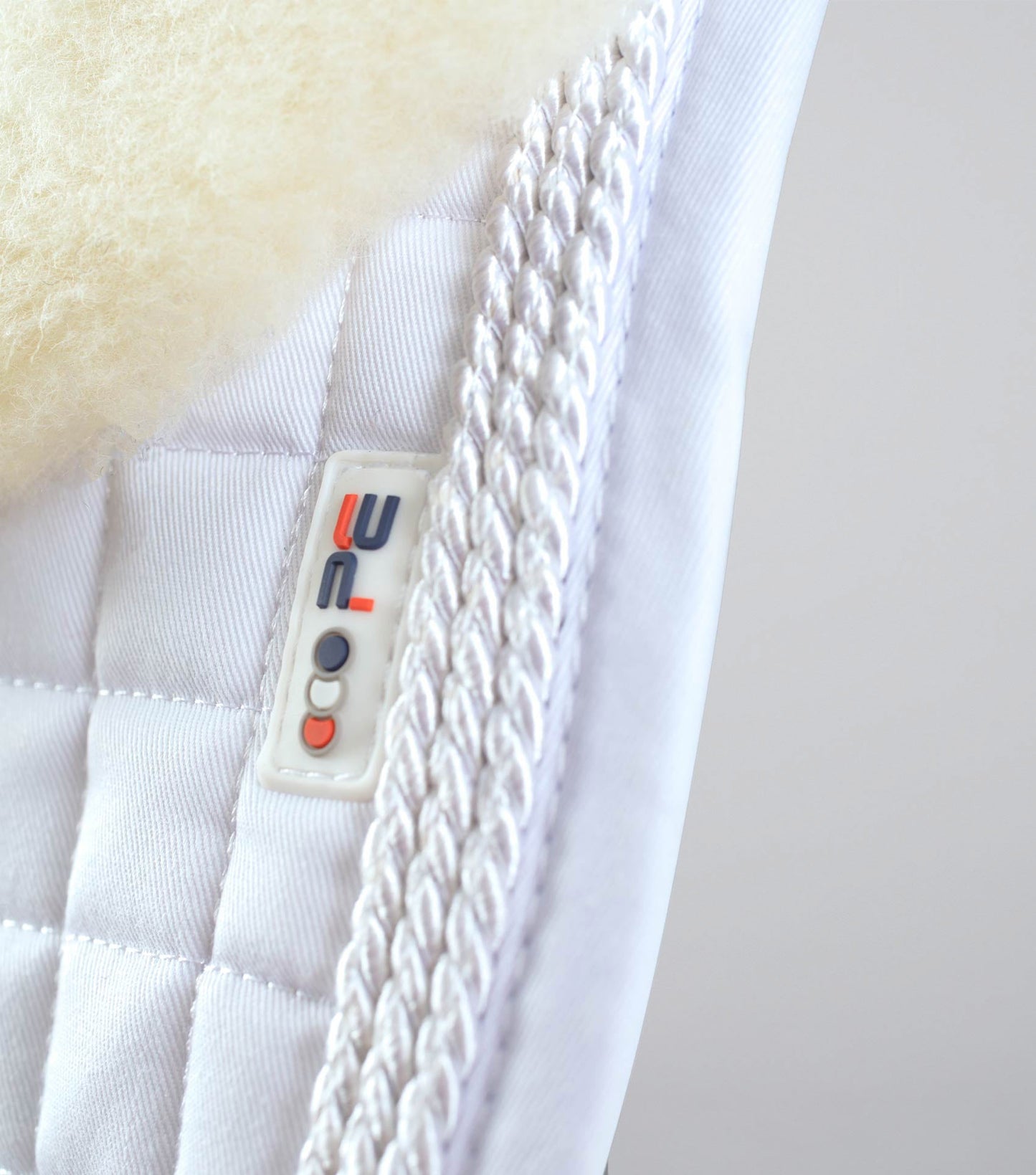 Premier Equine Pony Close Contact Merino Wool Half Lined European GP/ Jump Square White/Natural Wool