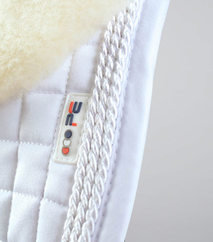 Premier Equine Pony Close Contact Merino Wool Half Lined European GP/ Jump Square White/Natural Wool