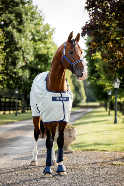 Bucas Power Light 0g Standard Neck Turnout Rug - Silver