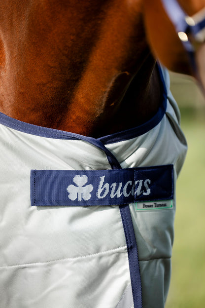 Bucas Power Light 0g Standard Neck Turnout Rug - Silver