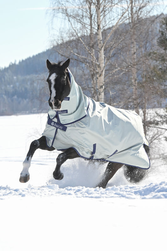 Bucas Power Combi 300g Turnout Neck Cover - Silver