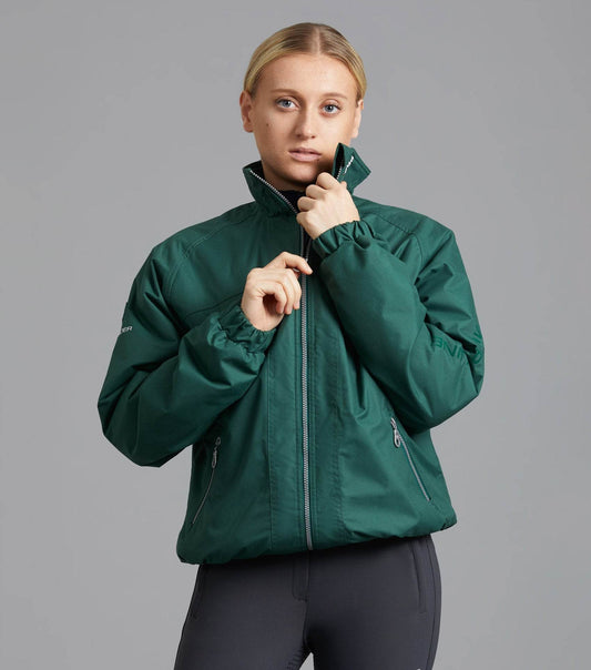 Premier Equine Pro Rider Unisex Waterproof Riding Jacket Green - N P Equestrian & Pet Supplies Ltd 