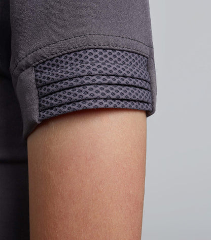 Premier Equine Mini Remisa Girl's Technical Short Sleeve Riding Top Grey