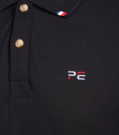 Premier Equine Respiro Men's Riding Polo Shirt - Black