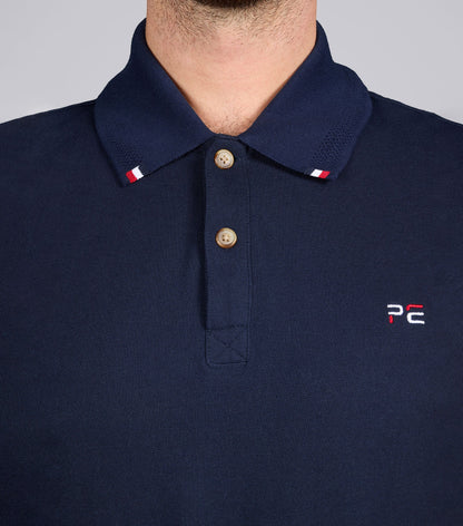 Premier Equine Respiro Men's Riding Polo Shirt - Navy