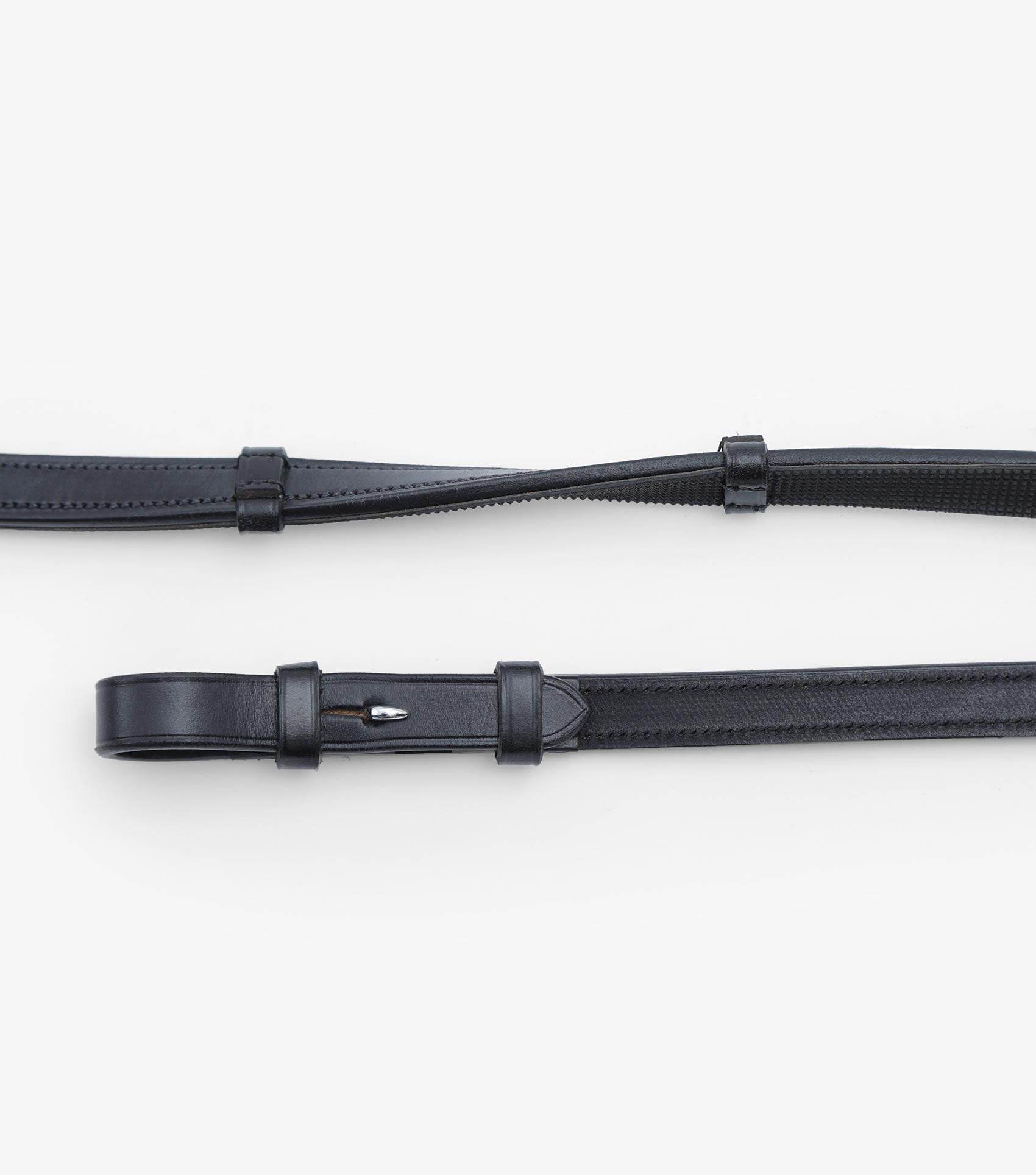 Premier Equine Salvatore Rubber & Leather Grip Reins - N P Equestrian & Pet Supplies Ltd 