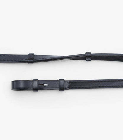 Premier Equine Salvatore Rubber & Leather Grip Reins - N P Equestrian & Pet Supplies Ltd 