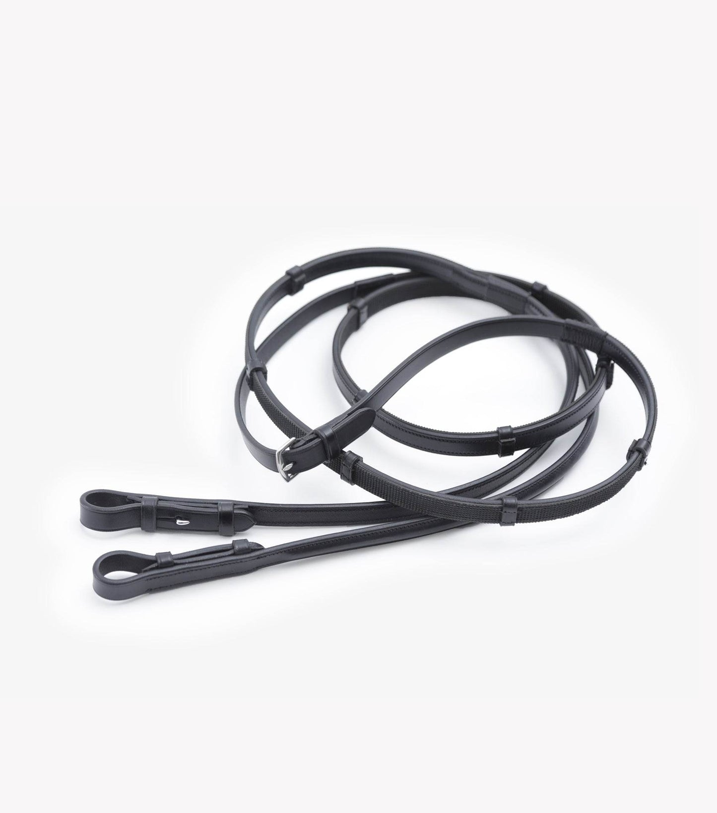 Premier Equine Salvatore Rubber & Leather Grip Reins - N P Equestrian & Pet Supplies Ltd 