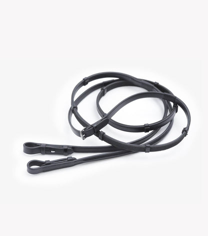 Premier Equine Salvatore Rubber & Leather Grip Reins - N P Equestrian & Pet Supplies Ltd 