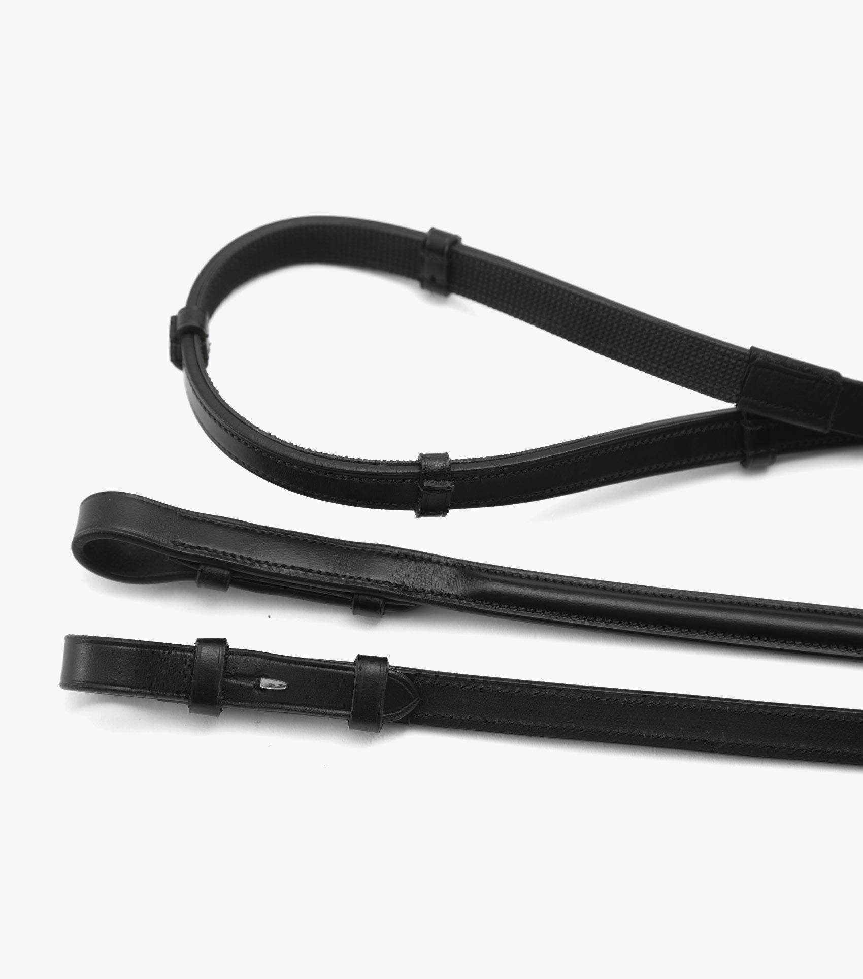 Premier Equine Salvatore Rubber & Leather Grip Reins - N P Equestrian & Pet Supplies Ltd 