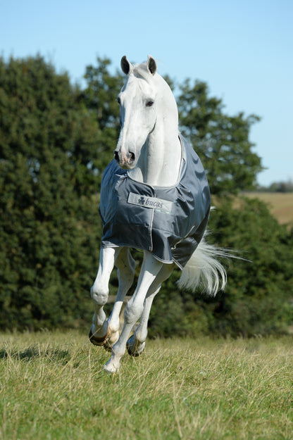 Bucas Smartex Medium 150g Standad Neck Turnout Rug - Iron Gate
