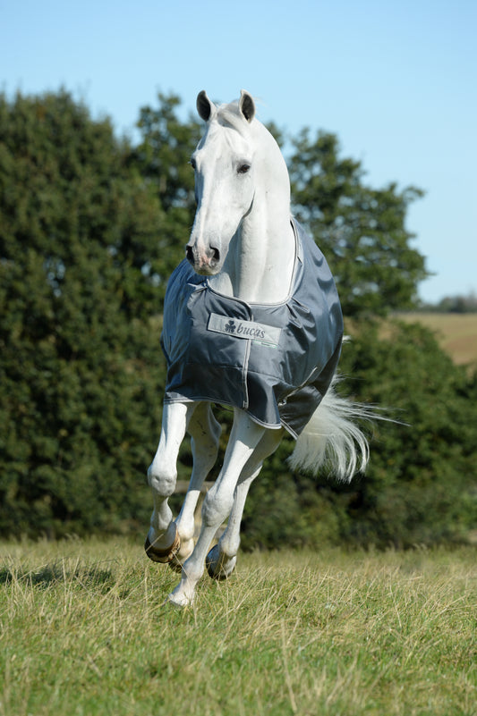 Bucas Smartex Medium 150g Standad Neck Turnout Rug - Iron Gate