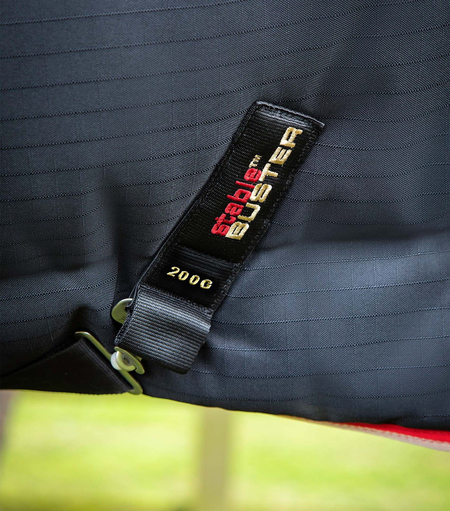 Premier Equine Stable Buster 200g Stable Rug with Neck Cover Black