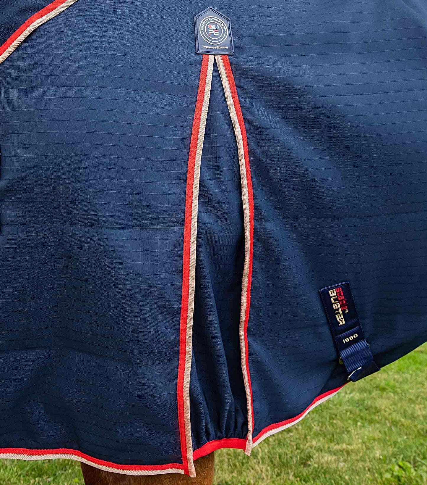 Premier Equine Stable Buster 450g Stable Rug with Neck Cover Navy - N P Equestrian & Pet Supplies Ltd 