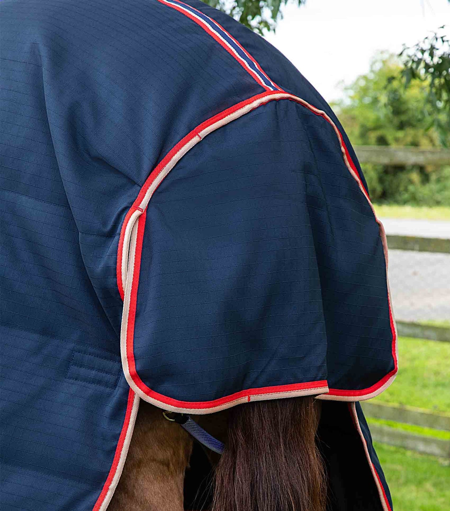 Premier Equine Stable Buster 450g Stable Rug with Neck Cover Navy - N P Equestrian & Pet Supplies Ltd 