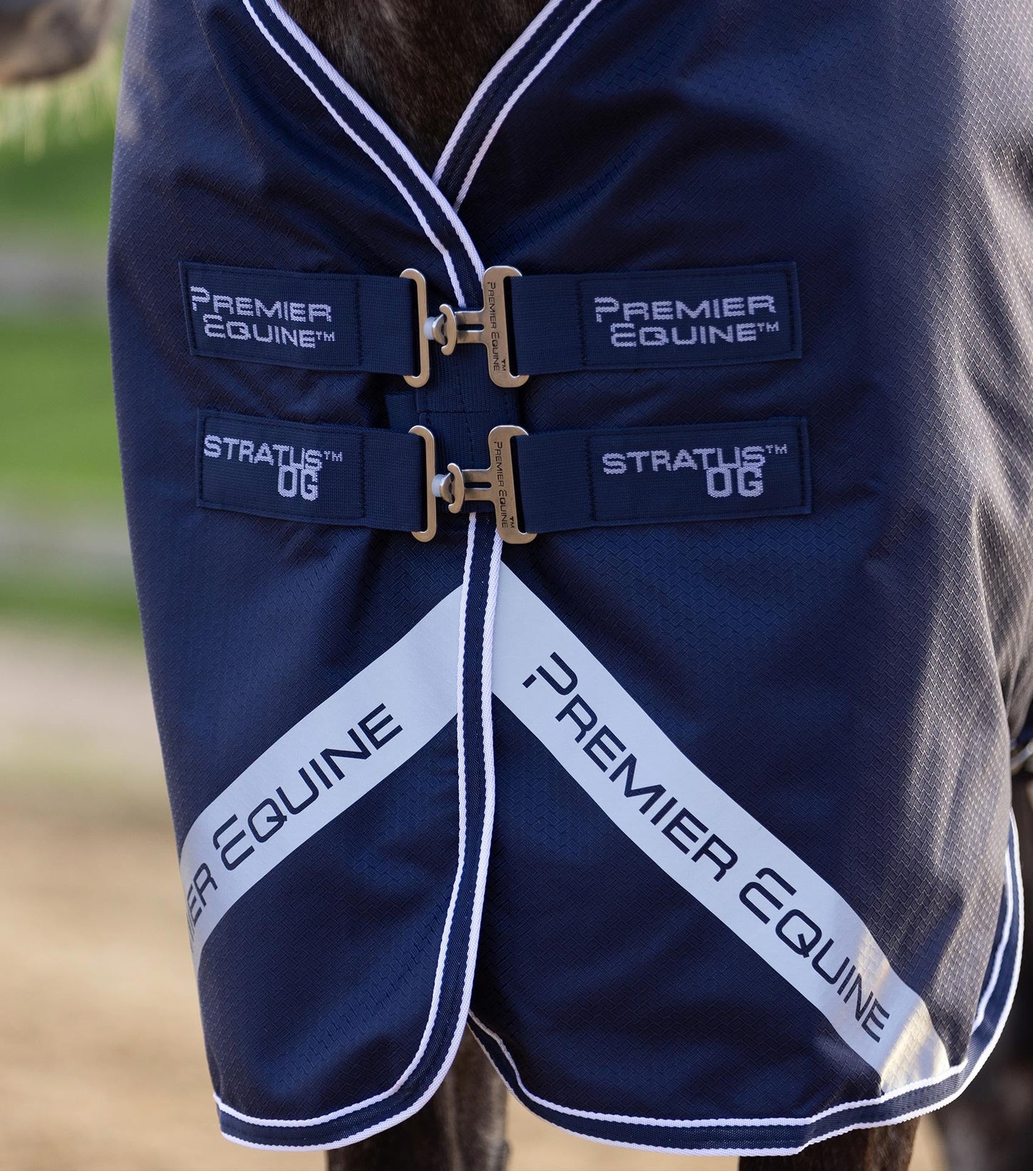 Premier Equine Stratus 600D Series 0g Original Turnout Rug - Navy