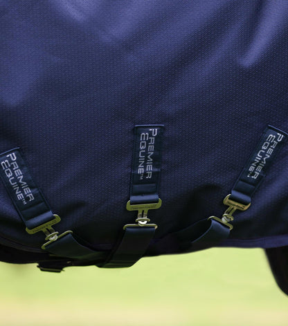 Premier Equine Stratus 600D Series 100g Turnout Rug with Neck Cover - Navy