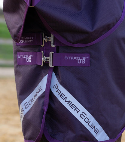 Premier Equine Stratus 600D Series 0g Turnout Rug with Classic Neck Cover - Purple