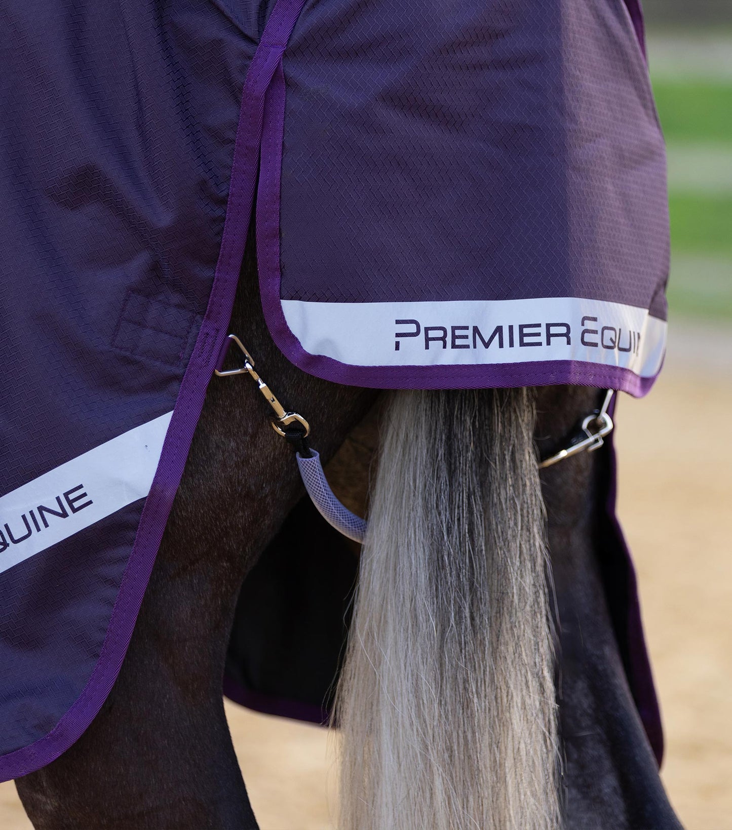 Premier Equine Stratus 600D Series 0g Turnout Rug with Classic Neck Cover - Purple