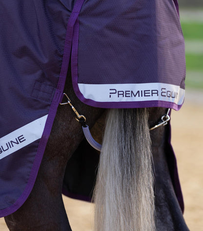 Premier Equine Stratus 600D Series 0g Turnout Rug with Classic Neck Cover - Purple