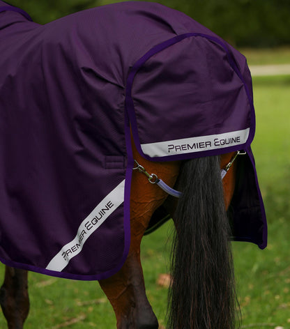 Premier Equine Stratus 600D Series 0g Turnout Rug with Classic Neck Cover - Purple