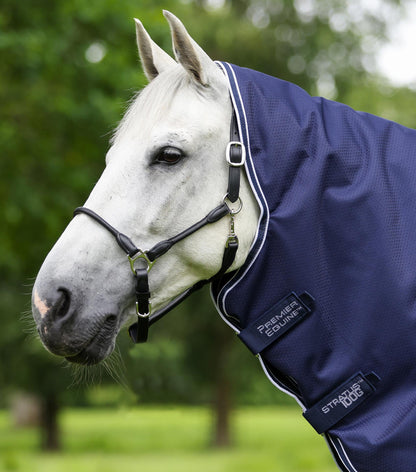 Premier Equine Stratus 600D Series 100g Turnout Rug with Neck Cover - Navy