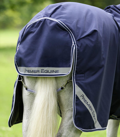 Premier Equine Stratus 600D Series 100g Turnout Rug with Neck Cover - Navy