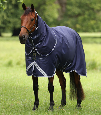 Premier Equine Stratus 600D Series 200g Turnout Rug with Classic Neck Cover - Navy