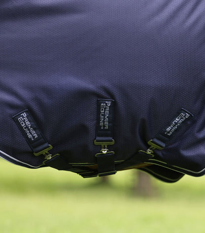 Premier Equine Stratus 600D Series 200g Turnout Rug with Classic Neck Cover - Navy