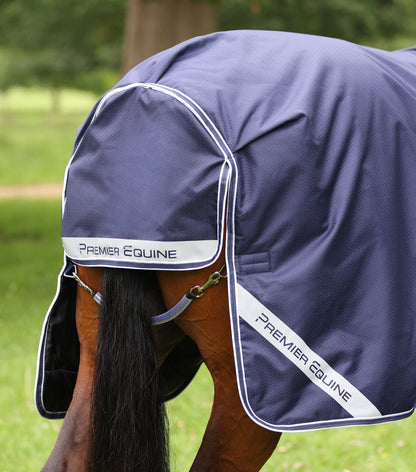 Premier Equine Stratus 600D Series 200g Turnout Rug with Classic Neck Cover - Navy