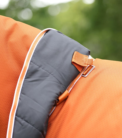 Premier Equine Stratus 600D Series 200g Turnout Rug with Classic Neck Cover - Orange