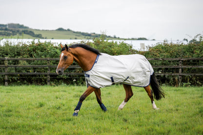 Bucas Sun Shower 0g Standard Neck Mesh Lined Turnout Rug - Silver