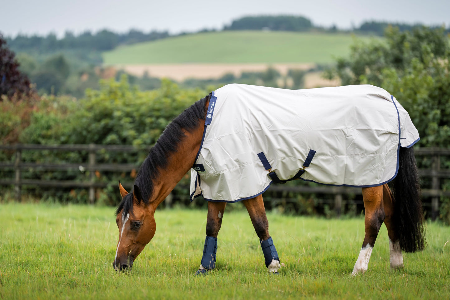 Bucas Sun Shower 0g Standard Neck Mesh Lined Turnout Rug - Silver