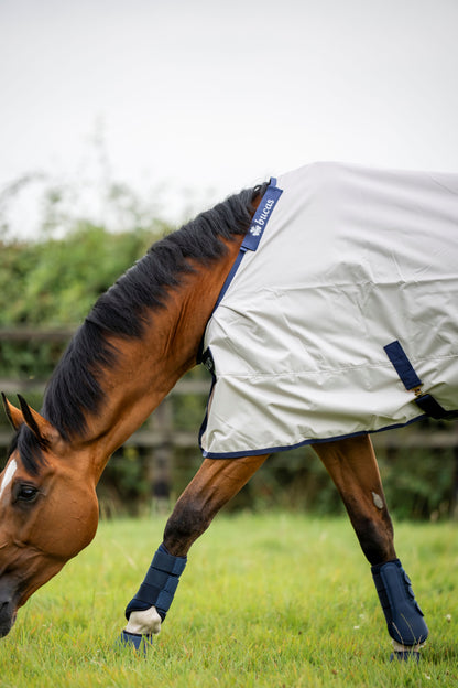 Bucas Sun Shower 0g Standard Neck Mesh Lined Turnout Rug - Silver