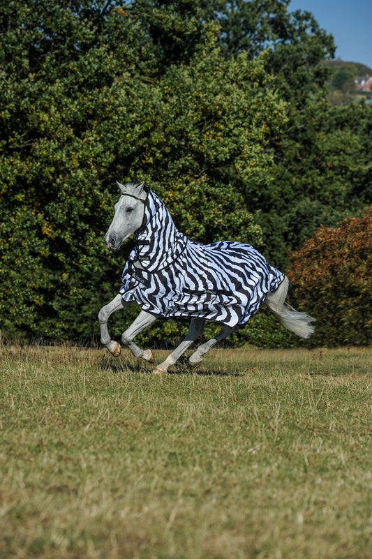Bucas Zebra Sweet-Itch Full Neck Fly Rug