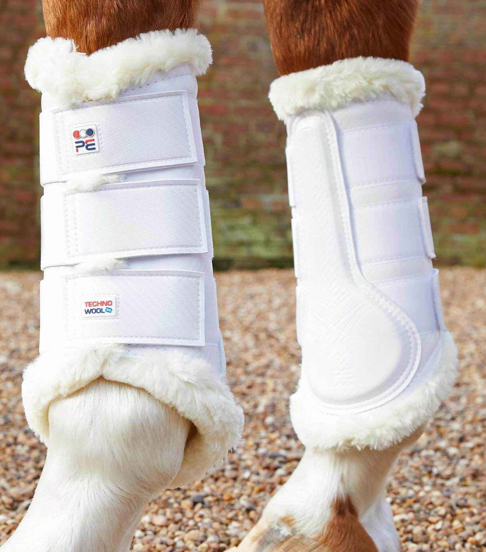Premier Equine Techno Wool Brushing Boots Navy