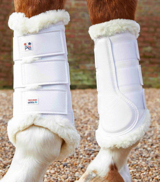 Premier Equine Techno Wool Brushing Boots Navy